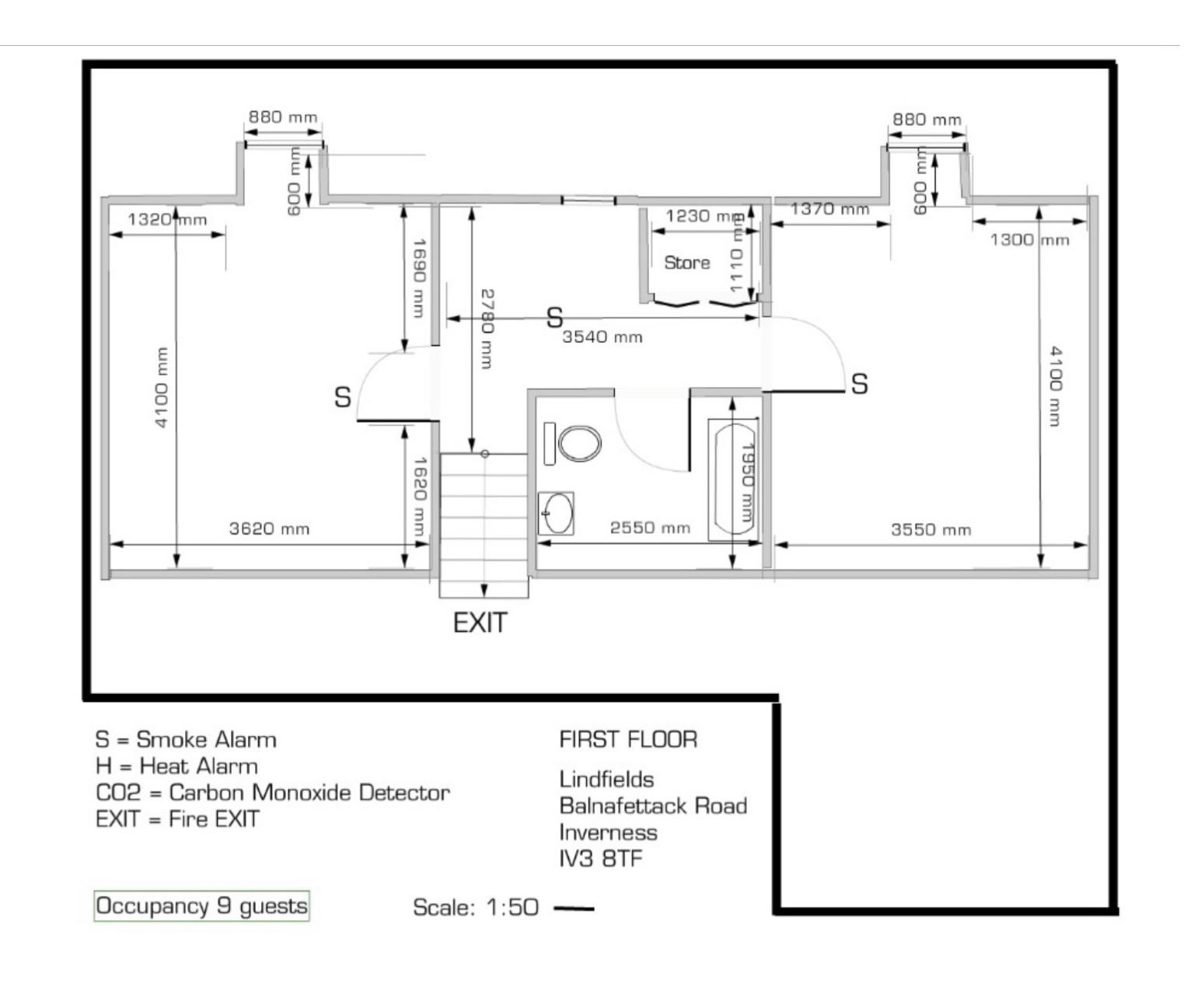 Lindfields first floor plan